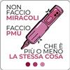 makeup supply Adesivo NON FACCIO MIRACOLI. FACCIO PMU. - 7x7 cm