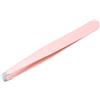 makeup supply selection Pinzetta in Acciaio Cromato ROSA - Punta Obliqua