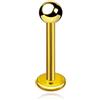 dormouse selection Labret in Titanio G23 ASTM F136 Oro PVD con Pallina