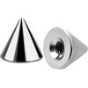 dormouse selection Terminale Cono Filettato in Acciaio Inox 316L per Piercing