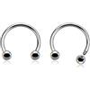 dormouse selection Circular Barbell in Titanio G23 ASTM F136 con Palline