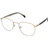 David Beckham DB 1144/CS RHL/Z7 | Occhiali da Vista Graduati | Metallo | Tondi | Nero, Oro | Adrialenti