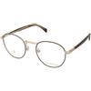 David Beckham DB 1127 I46 | Occhiali da Vista Graduati | Unisex | Metallo | Tondi | Nero, Oro | Adrialenti