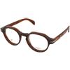 David Beckham DB 7153 EX4 | Occhiali da Vista Graduati | Prova Online | Plastica | Panthos | Marrone | Adrialenti
