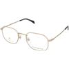 David Beckham DB 1151 AOZ | Occhiali da Vista Graduati | Prova Online | Metallo | Esagonale | Oro | Adrialenti