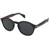 David Beckham DB 1178/S PPO/2K | Occhiali da Sole Graduati o Non Graduati | Prova Online | Unisex | Plastica | Panthos | Nero | Adrialenti