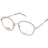 Boss by Hugo Boss Hugo Boss Boss 1594 2F7 | Occhiali da Vista Graduati | Prova Online | Metallo | Panthos | Grigio, Oro | Adrialenti