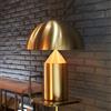 Atollo Media in Metallo Lampada Tavolo Oro - OLUCE L0239 OR