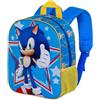 Karactermania Sonic The Hedgehog Star-Zainetto 3D Elite, Blu, 25 x 30 cm, Capacità 7 L