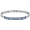 maserati Bracciale Uomo Maserati in Acciaio e Dettagli Blu