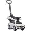 AIYAPLAY Macchina Primi Passi Cavalcabile per Bambini 1-3 Anni Convertibile in Passeggino con Maniglione, Barriera a 360° e Volante, Auto Cavalcabile in PP e Acciaio, 91x40x83 cm, Bianco