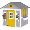 Outsunny Casetta in Legno per Bambini 3-8 Anni con Tetto Inclinato Blu