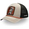 Capslab Naruto Shippuden, berretto da uomo e donna, berretto da trucker Naruto Uzumaki, regolabile con Snapback, Beige/Nero/Arancione, Taglia unica
