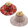 Ipetboom Cappello Ventaglio Pieghevole in Bambù Protezione Solare UV per Viaggi e Attività all Aperto, Leggero e Pratico Colore Casuale