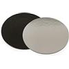 Decora 0932562 DECORA - PIATTO TORTA TONDO NERO E ARGENTO Ø 32 CM