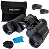 Celestron 72356 LandScout Binocoli prismatici Porro 7x35mm resistenti all'acqua con impugnatura in gomma, lenti rivestite, vetro ottico K9, fascia per il collo e custodia morbida, Nero