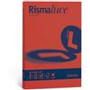 Favini Cartoncino colorato A4 Rismaluce rosso scarlatto - tinte forti - risma 50 fogli