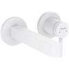 Hansgrohe Finoris Miscelatore monocomando lavabo da incasso a parete con bocca erogazione 16.8 cm, Bianco opaco, 76051700