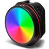JOBY Luce Video 12RGB, Mini Luce LED 360° per Fotocamera/Smartphone, Portatile, Ricaricabile, Faretto LED Dimmerabile 3200-6500K, Cold Shoe, Attacco 1/4-20, 3 angolazioni per Vlog/Tiktok/Fotografia
