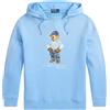Polo Ralph Lauren Felpa Uomo con cappuccio stampa bear, Celeste