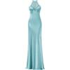 Allure Evening Abito Donna scollo americano con strass, Tiffany