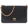Pinko Borsa Donna FLAT CLASSIC, Nero/Oro