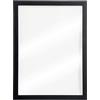 SECURIT - Lavagna da Parete Transparente - Per Pennarelli a Gesso Liquido - Per Bar, Ristoranti, Pub, Negozi - Cornice in Legno Laccato - 2 Pennarelli a Gesso Liquido Inclusi - 60x80cm - Colore Nero