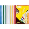 Idena 307863 - Cartella per esercizi DIN A5, plastica, 2 x blu/bianco/giallo/verde/rosso, 10 tasche