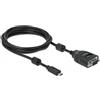 DELOCK Adattatore da USB-C a seriale DB9 con tester RS-232 a 9 LED