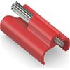 PureLink MicroX4 USB-C Clip con sistema di bloccaggio sicuro - PureInstall - rosso, set da 10