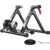 VEVOR bike roller trainer Cyclette per ruote da 660,4-736,6 mm / 700C, resistenza a 6 livelli, cyclette magnetica pieghevole Cyclette con sgancio rapido e cuscinetto per ruota anteriore Nero
