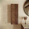 Parama Colonna bagno sospesa cannettata 75cm rovere scuro reversibile | Pelion
