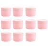 Almencla 10 Pezzi Contenitore Cosmetico Ricaricabile Barattolo Plastica Vuoto Vasetto Portatile con Coperchio Sigillante Adatto per Conservare Creme Balsamo La, Pink-20g