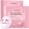 Dongcill 4 Pezzi Maschera Collagene Viso, Maschera Viso Collagene, Collagene Mask | Maschera al Collagene VisoMask, Maschere CollageneViso, Maschere VisoCollagene, Collagen Mask, Antietà e Ringiovanente