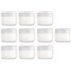 Almencla 10 Pezzi Contenitore Cosmetico Ricaricabile Barattolo Plastica Vuoto Vasetto Portatile con Coperchio Sigillante Adatto per Conservare Creme Balsamo La, Clear-20g