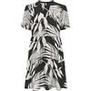 ONLY Onlnova Life Vis S/S Thea Dress AOP, Nero, M
