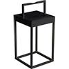 Konstsmide Lanterna solare a batteria Portofino | nero | sensore crepuscolare | 7815-750 | 18,5 x 15,5 x 30 cm