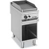 DEXION Fry top professionale a gas con piastra rigata - Potenza kW 8 - Cm 40 x 90 x 85 h