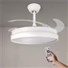M LEDME Lampadario Ventilatore da soffitto White Afar 40W illuminazione Led CCT regolabile con telecomando M LEDME