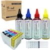 Fink F-ink,set di inchiostri a sublimazione da 400 ml,compatibile con cartucce di inchiostro Epson 16 o 16XL,inchiostro a trasferimento termico per tazze/piatti/camicie in poliestere/custodie per telefoni