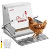 VEVOR Mangiatoia Automatica per Polli, Capacità di 18,14 kg, Mangiatoia per Pollame a Pedale Antipioggia con Coperchio Bloccabile, Senza Sprechi, Struttura in Acciaio Zincato, per Galline Nane