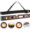 VEVOR Livella Digitale 600 mm, Inclinometro Elettronica Magnetica ad Alta Precisione con Display LED Retroilluminato, Misurazione a 360°, Fiale a Bolla a 0°/45°/90°, IP54 per Falegnameria e Fai da Te