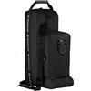 Equestro Borsa Porta Stivali e Casco, Zaino Sportivo in Tessuto Nero con Tracolla