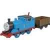 THOMAS & FRIENDS Il Trenino Thomas - Thomas, locomotiva e vagone merci in metallo motorizzati con alimentazione a pile, personaggio della serie Classica, giocattolo per bambini, 3+ anni, JGF93