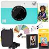 KODAK Pacchetto Deluxe per Fotocamera istantanea Printomatic (Blu) + Carta Zink (20 Fogli) + Custodia Deluxe + Album Fotografico + cornici appendibili + Comoda Tracolla
