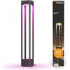 Steinel Lampada da esterno Stela C 24V, altezza 86 cm, Luci da Giardino da Terra RGBWW, sensore crepuscolare, Lampione a palo dimmerabile, timer, controllo tramite app, Plug & Play, IP65,