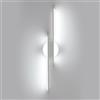 Riserva Applique da Interno Moderno, 24W Lampada da Parete LED, Bianco Applique Led in Alluminio per Camera da Letto, Soggiorno, Corridoio, Balcone, 6500K Bianco Freddo