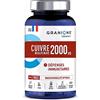 Granions Rame Bisglicinato 2 Mg - 200% Dell'Apporto Raccomandato - Biodisponibilità Ottimale - Difesa Dell'Immunità - 21.9 g
