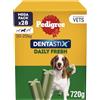 Pedigree Dentastix Fresh 112 Snack per La Igiene Orale (Cane Medio 10-25 kg) 180 G 28 Pezzi - 4 Confezioni da 28 (112 Pezzi Totali)