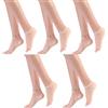 Qcbuegof 5 paia di calze velate da donna calzini alla caviglia super sottili in nylon raffreddamento comfort taglio basso calzini corti da barca per uso quotidiano calze di nylon da donna